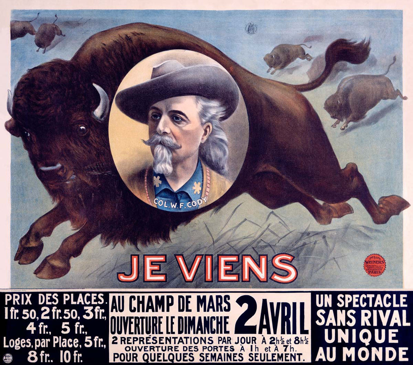 Je Viens Buffalo Bill Poster 0000-0115