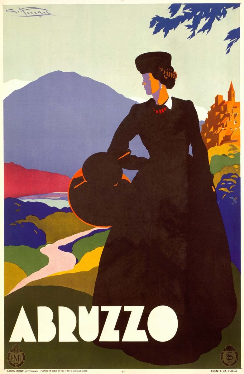 Abruzzo Italy Travel Poster 0000-0371