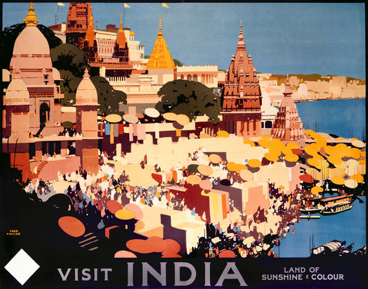 Visit India Rail Travel Poster 0000-1622