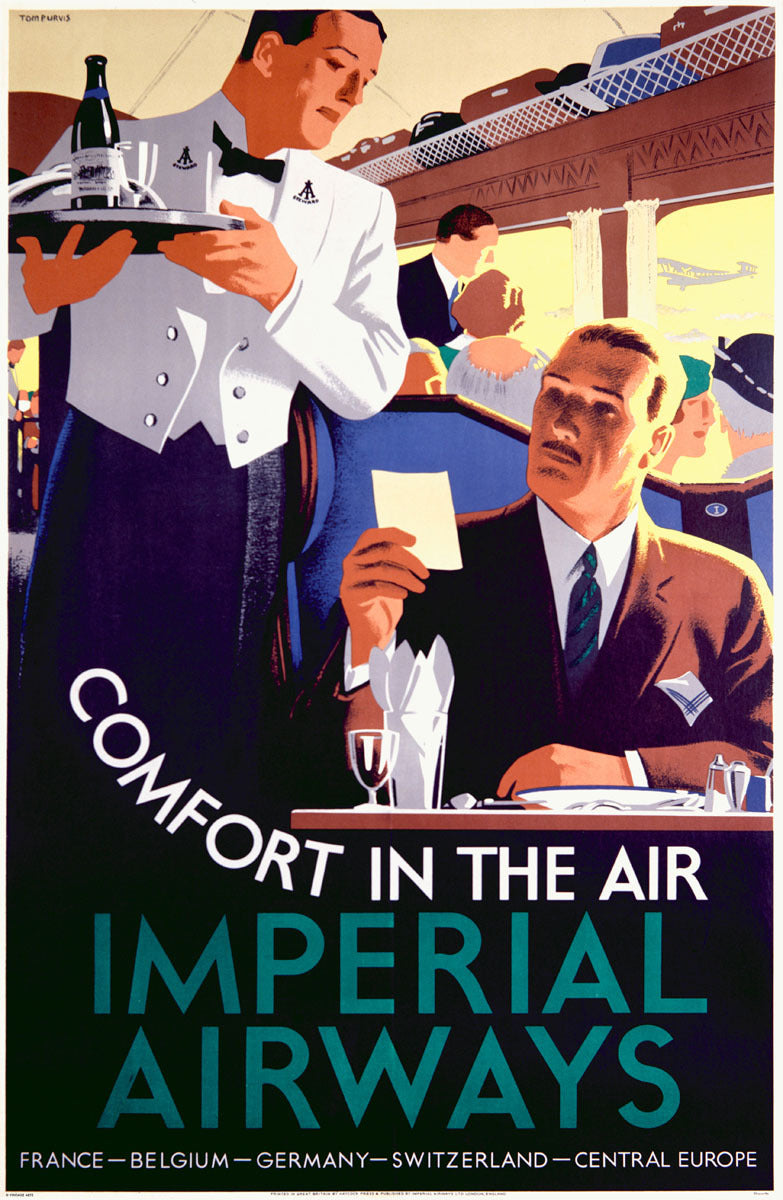 Imperial Airline Dining Coach Poster 0000-1843