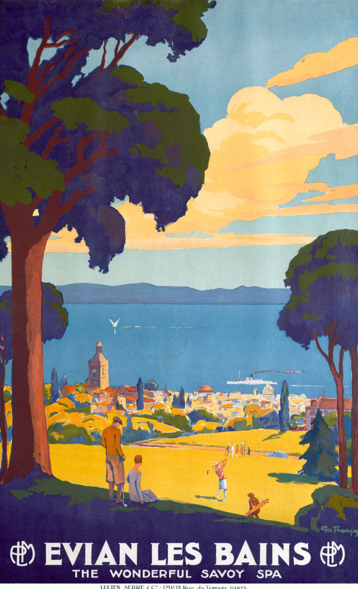 Evian les Bains Lake Geneva Travel Poster 0000-3059