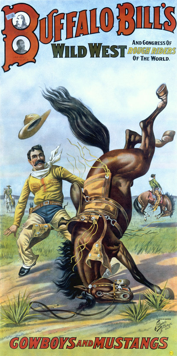 Buffalo Bill Wild Bronco Buster Poster 0000-3126