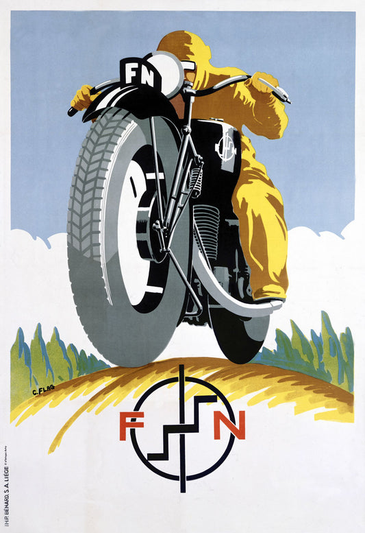 Fabrique Nationale Motorcycle Poster 0000-3621