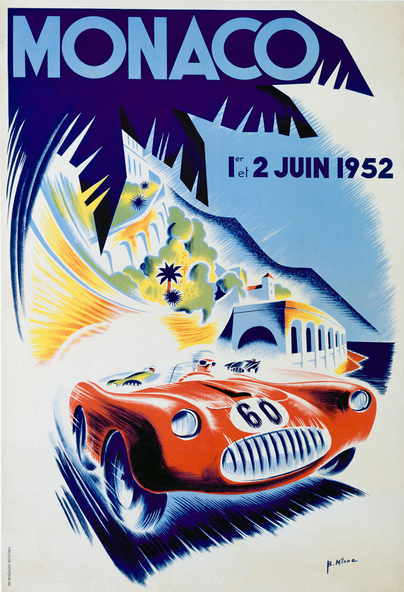 1952 Monaco Grand Prix Poster 0000-3707