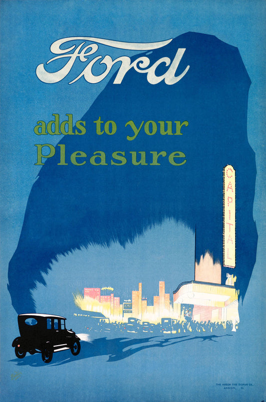Ford Driving Pleasure Auto Poster 0000-3990