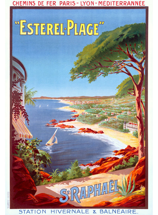 St Raphael Beach Resort Travel Poster 0000-4450