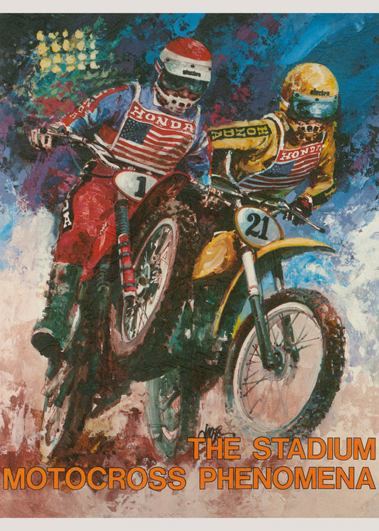 Honda Stadium Motocross Phenomena Poster 0000-4694