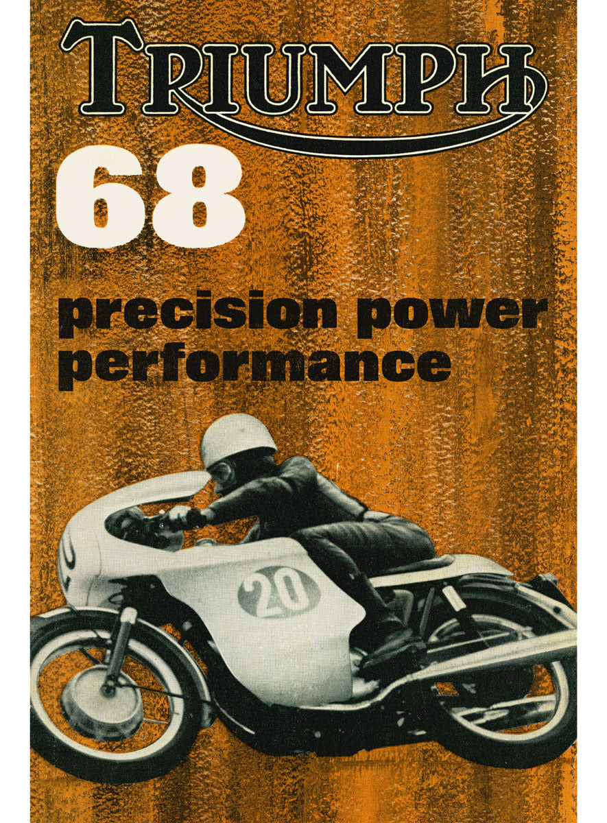 Triumph 68 GP Motorcycle Poster 0000-4811