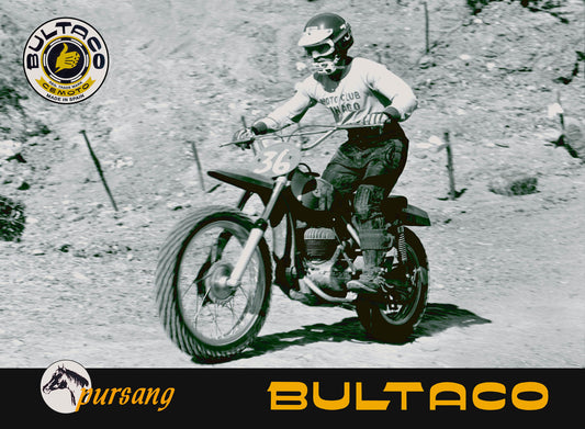 Bultaco Pursang Motorcycle MX Poster 0000-4987