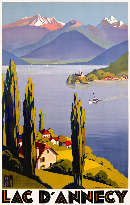 Rhone Alps Lake Annecy Travel Poster 0000-5804