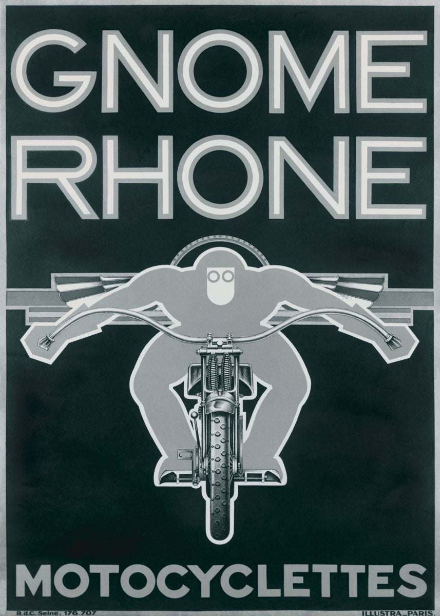 Gnome Rohne Motorcycle Poster 0000-6164