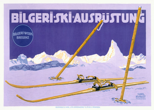 Austrian Bilgeri Ski Poster 0000-6398