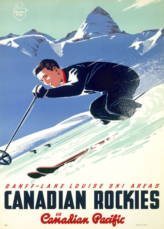 Canadian Pacific Snow Ski Poster 0000-8337