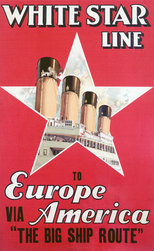 White Star Line Travel Poster 0002-2491