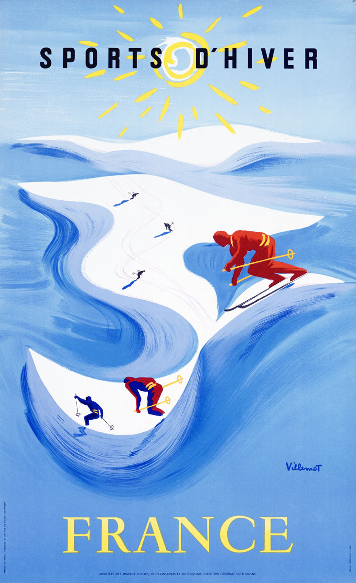 Sports d'Hiver, France Travel Poster 0002-2589