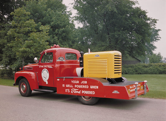 1950 Ford F-2 truck with industrial engine 0401-1419