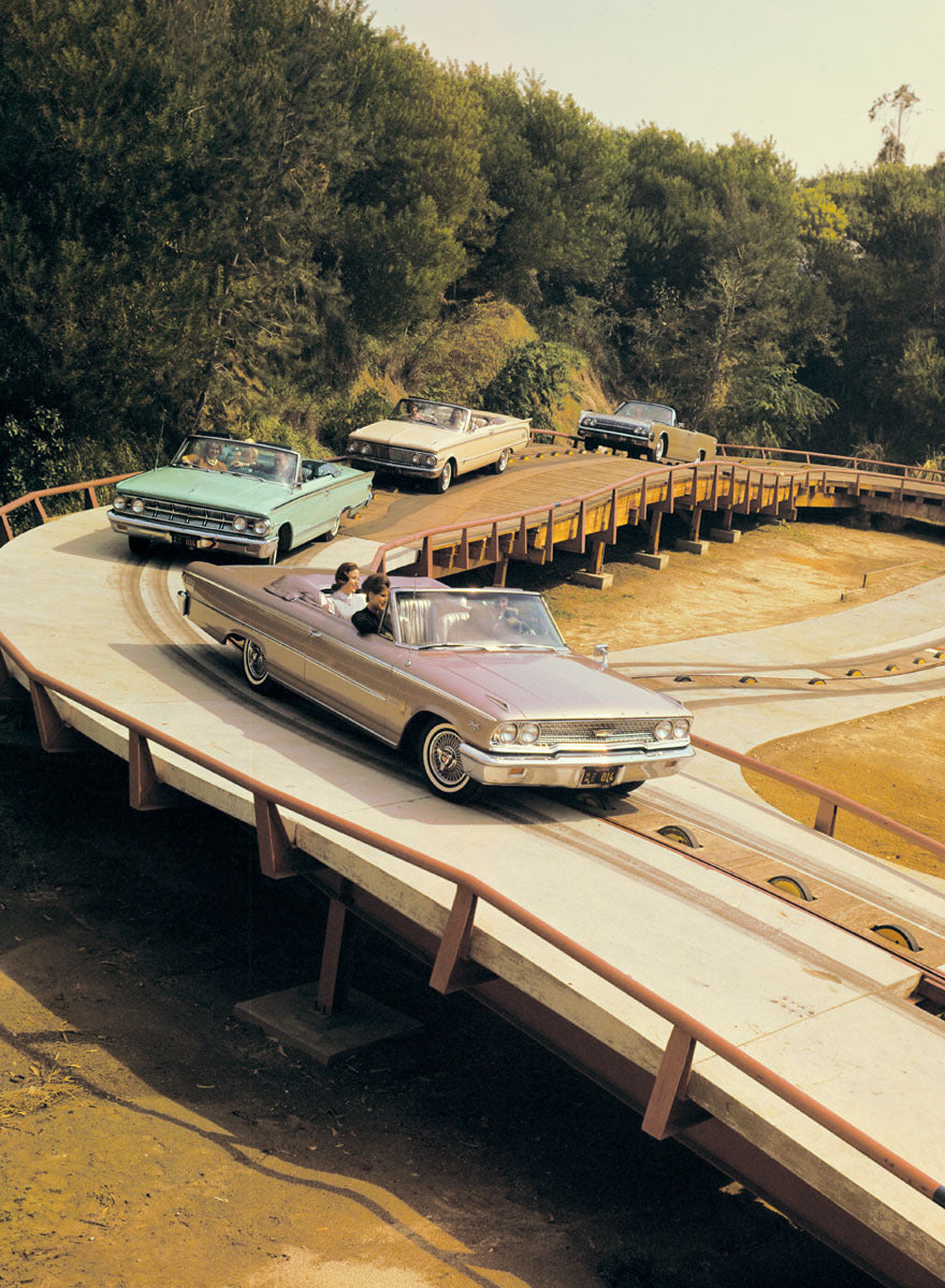 1963 Ford New York Worlds Fair display being teste 0401-2236