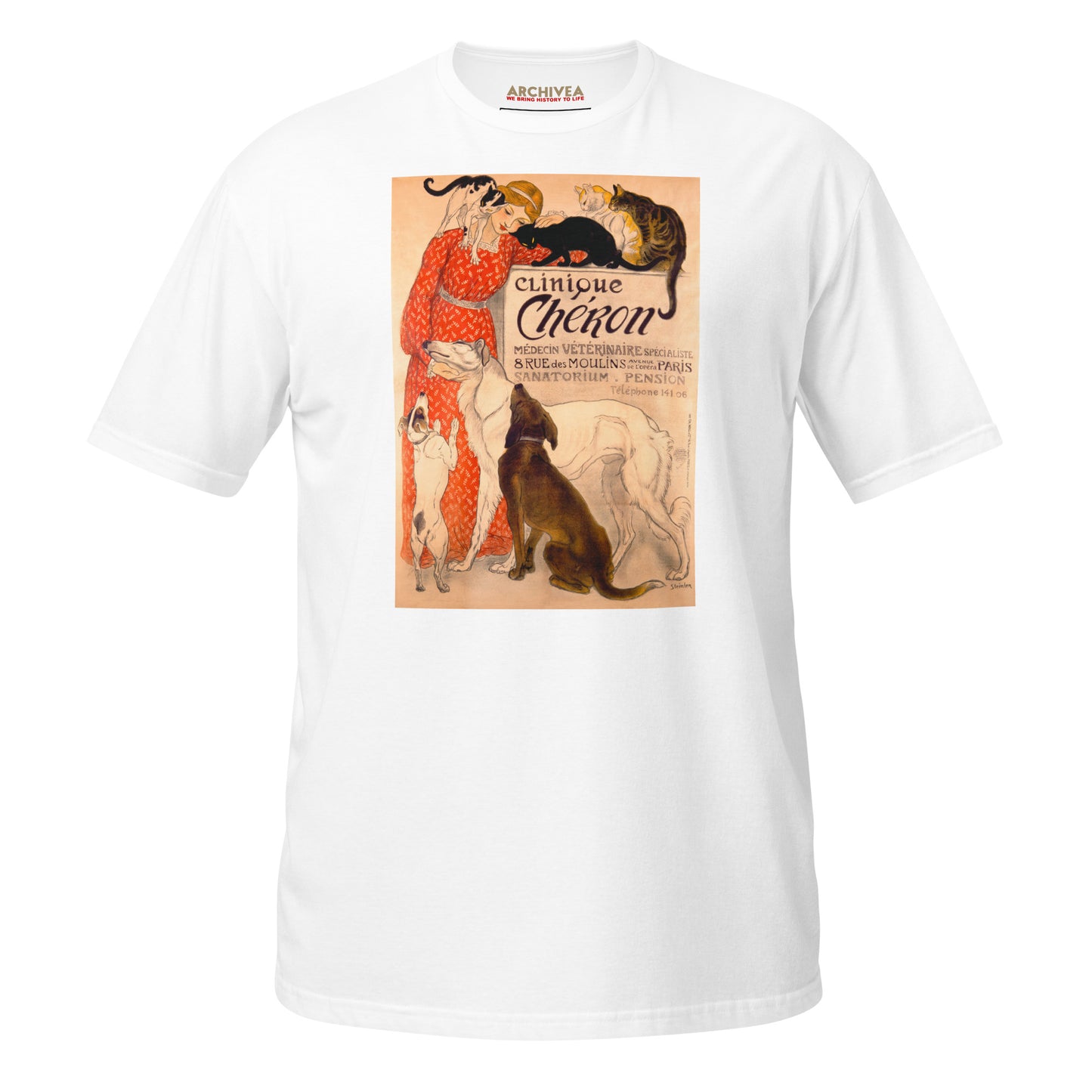 Steinlen Clinique (Dog and cats) Vet T-Shirt 0000-0349